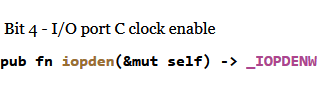 doc port c clock enable